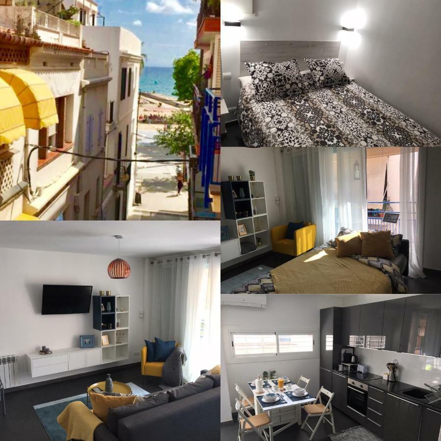 Sunny Flat In Sitges 30 Seconds To Beach, Balcony & Sea Views! Exterior photo
